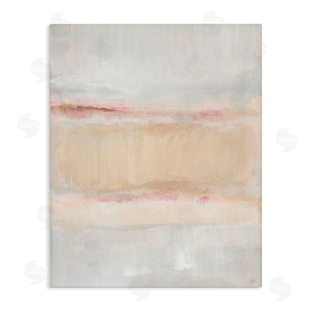 Lanie Loreth Restful Misty Landscape Stretched Canvas Wall Art Print