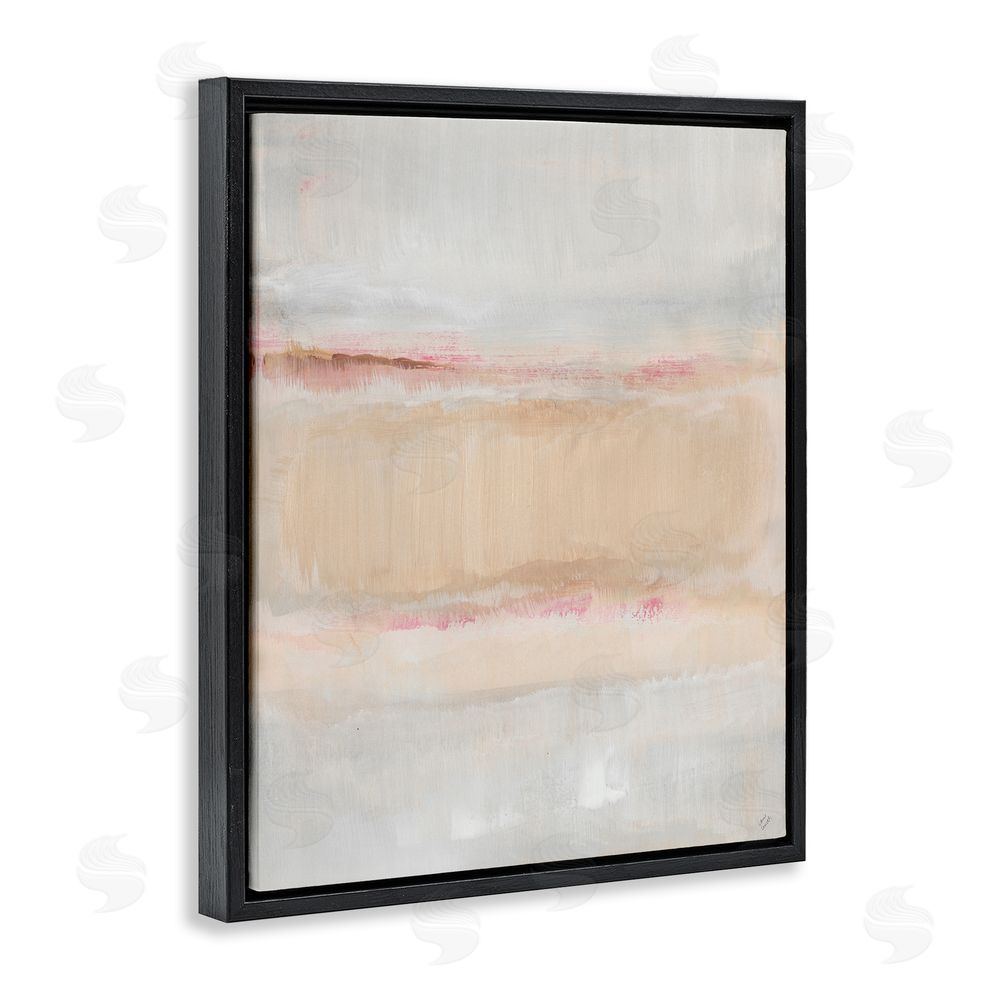 Lanie Loreth Restful Misty Landscape Black Floating Frame Canvas Wall Art Print