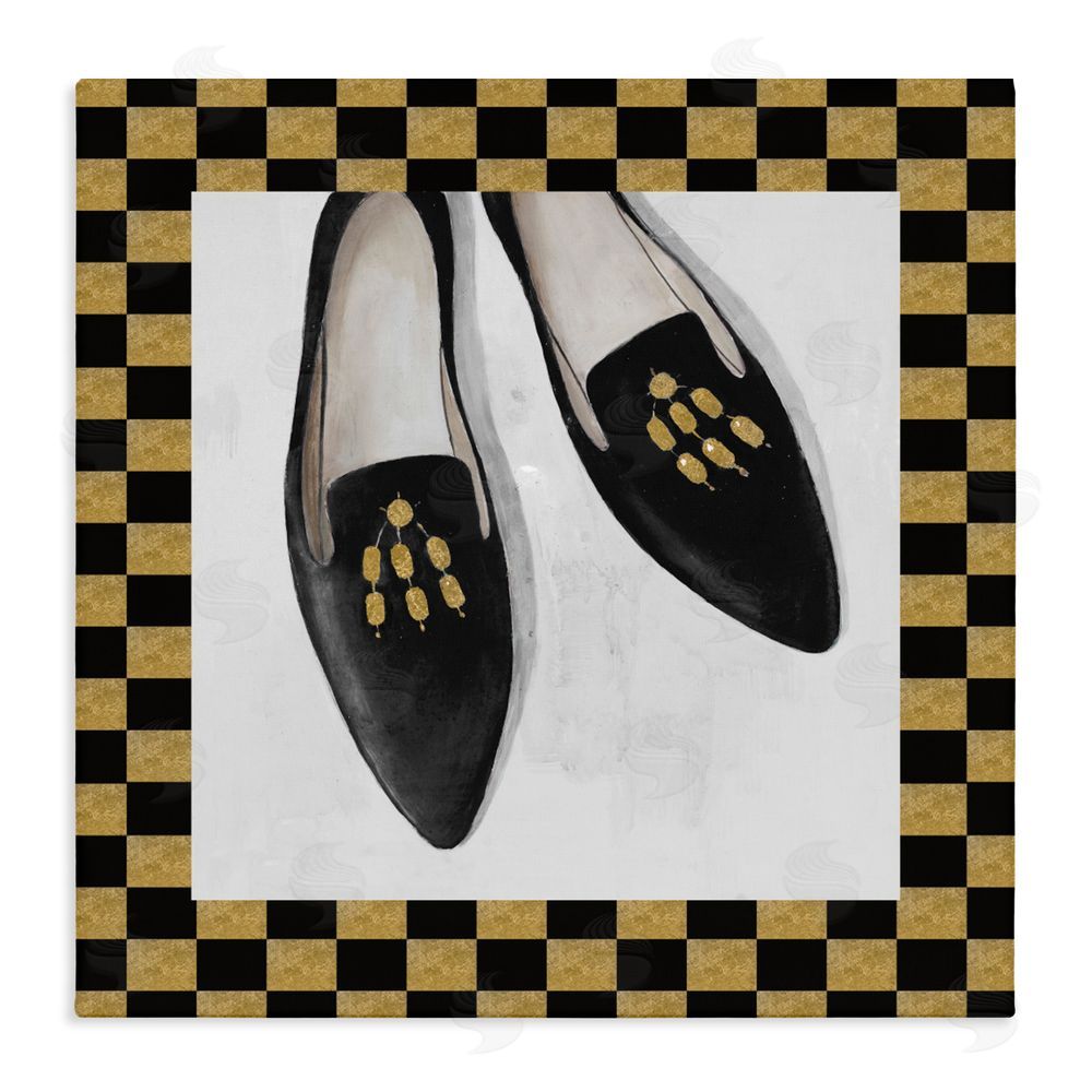 Sundance Graphics Luxe Black Flats Canvas Wall Art Print