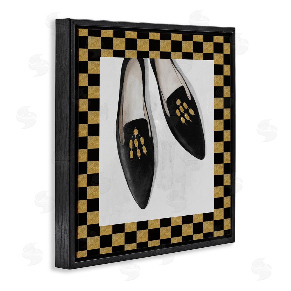 Sundance Graphics Luxe Black Flats Black Floating Frame Canvas Wall Art Print