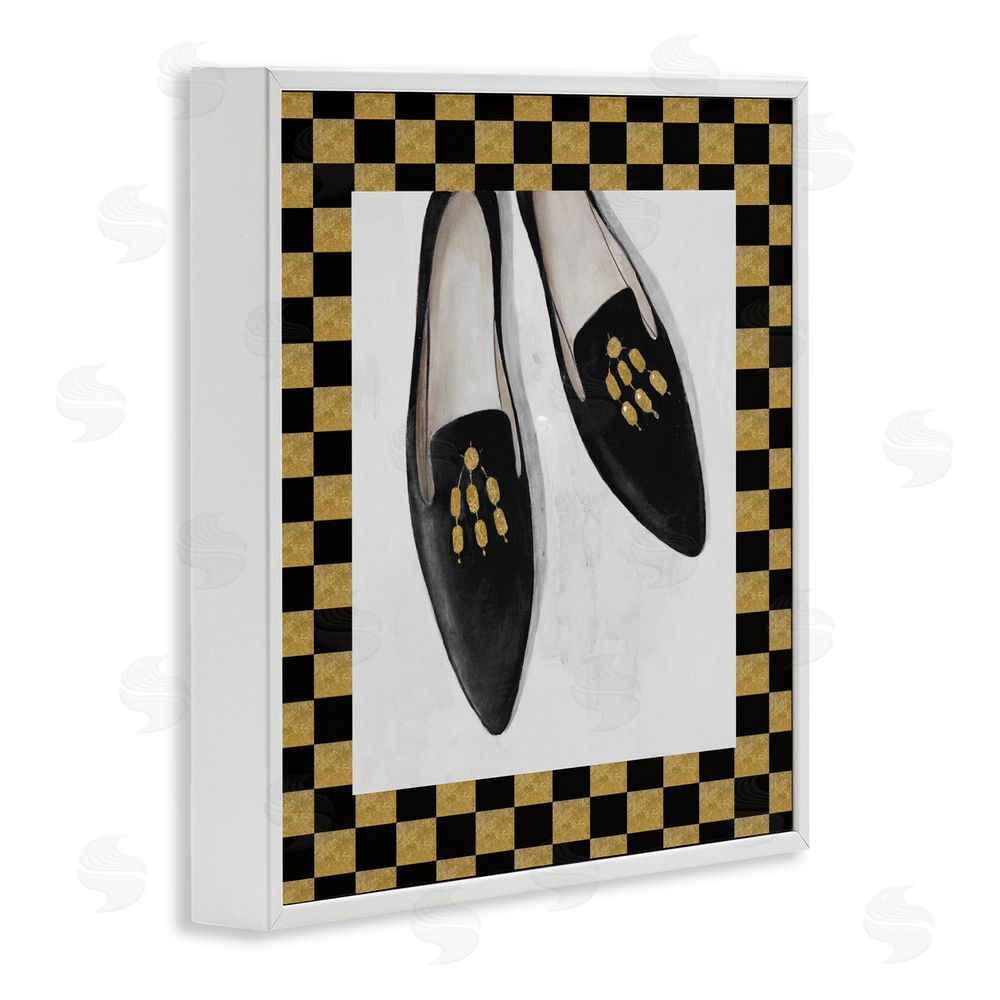 Sundance Graphics Luxe Black Flats White Framed Giclee Wall Art Print