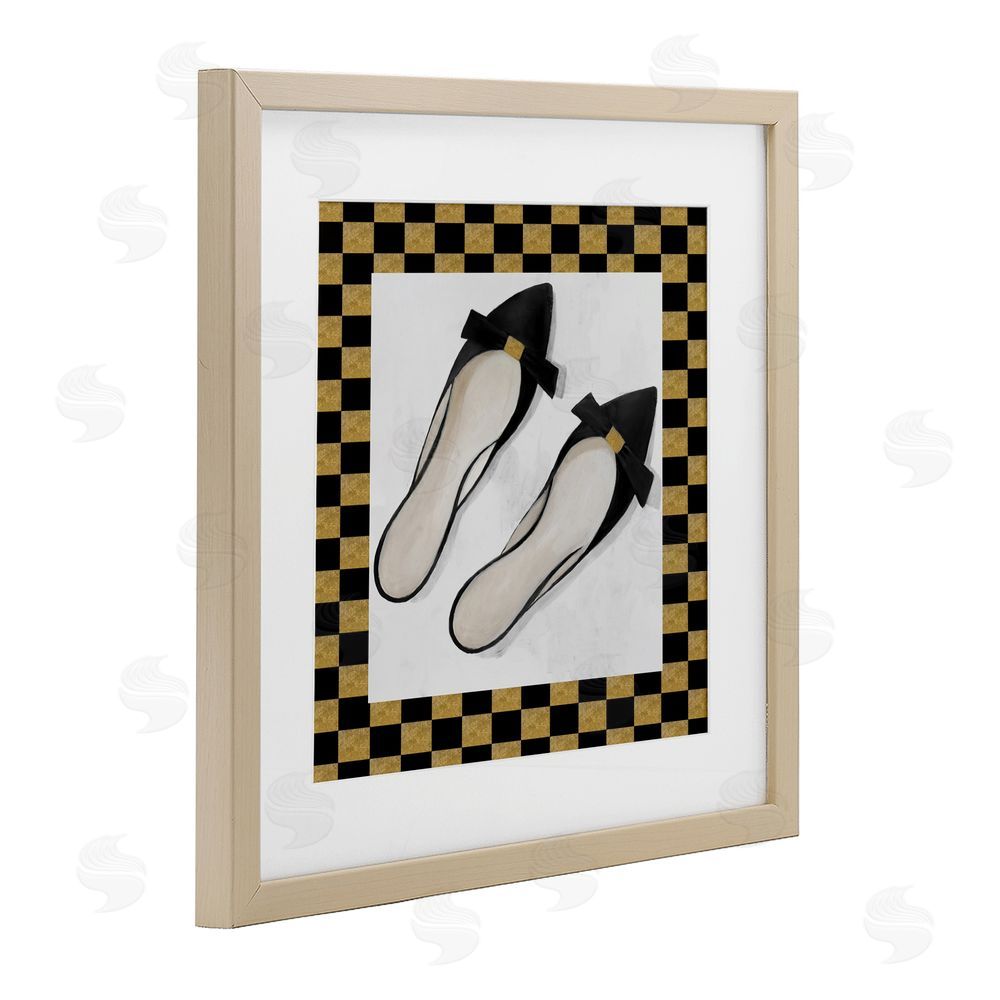 Lorenzo Collective Sleek Black Sliders Birch Framed Print Under Glass Wall Art