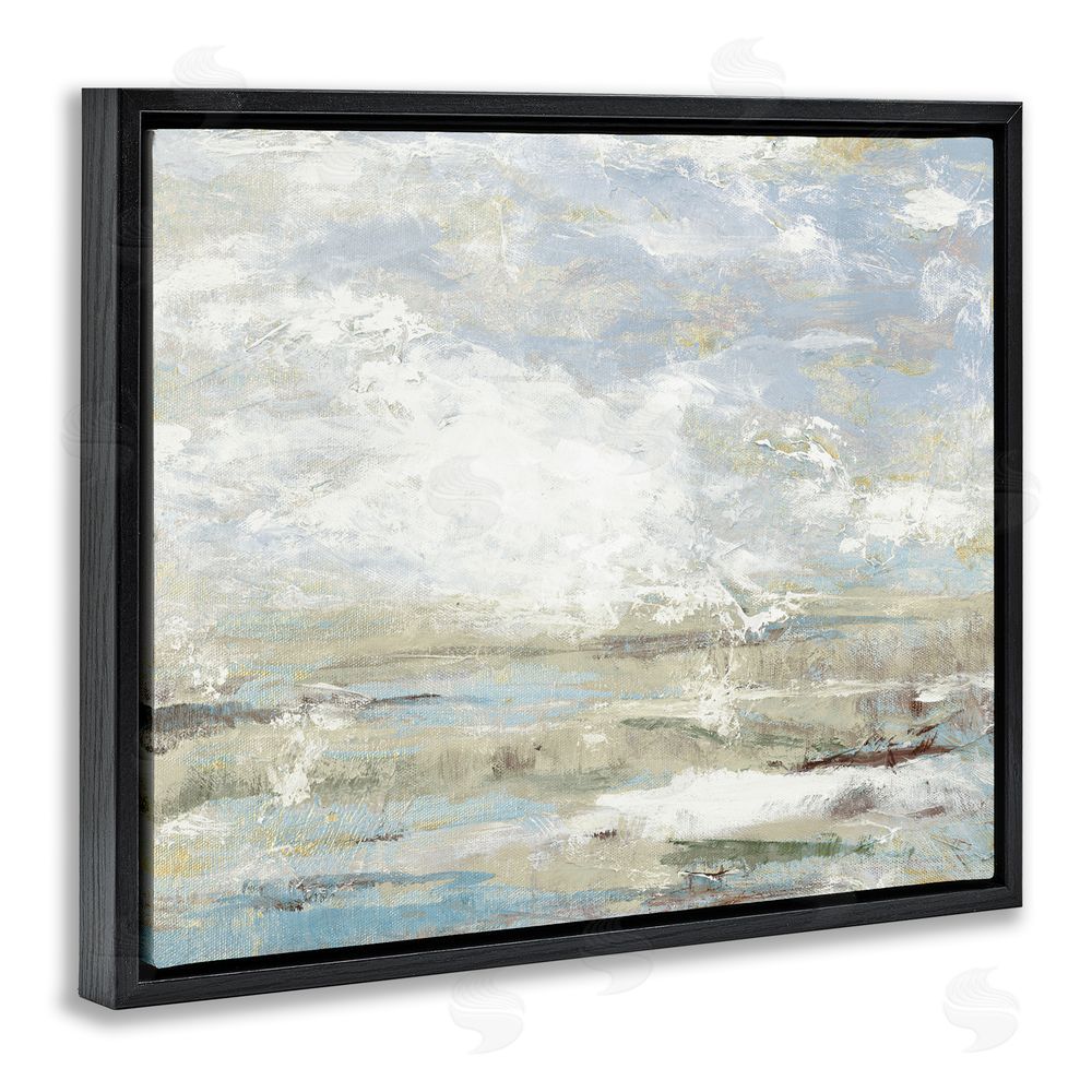 Sundance Graphics Morning Mood Impression Black Floating Frame Canvas Wall Art Print