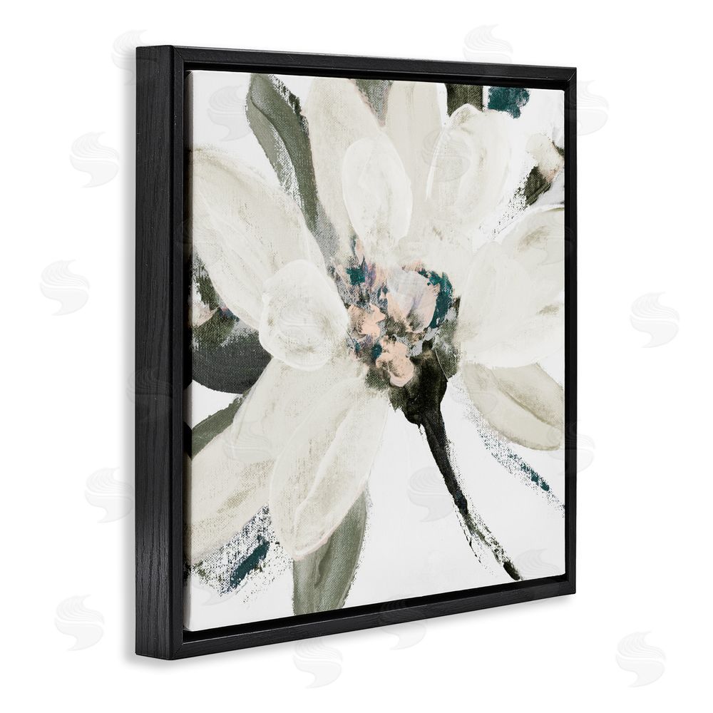 Sundance Graphics Naturally Blooming Botanical Black Floating Frame Canvas Wall Art Print