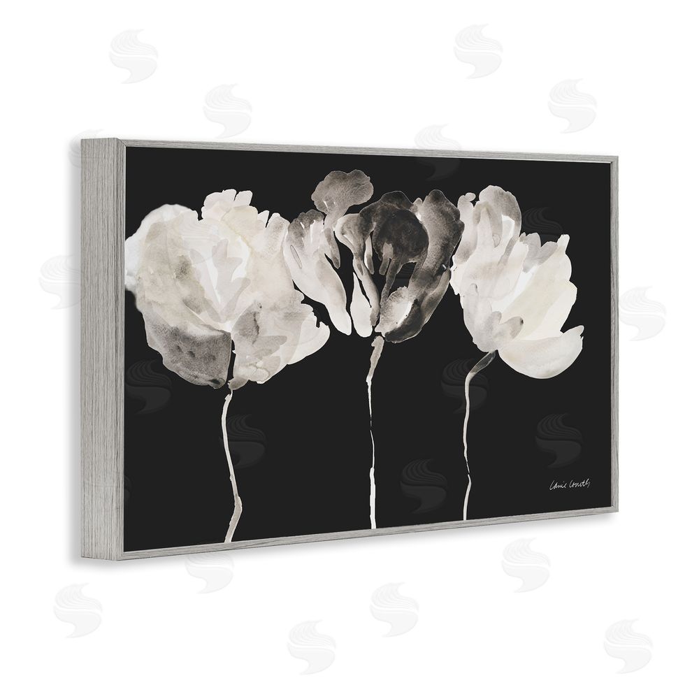 Lanie Loreth Trio In Light On Black Gray Framed Giclee Wall Art Print