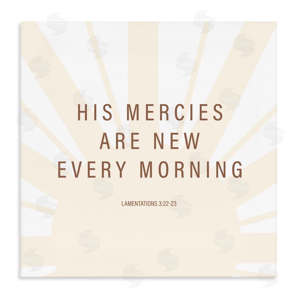 Sundance Graphics His Mercies Are New Canvas Wall Art Print