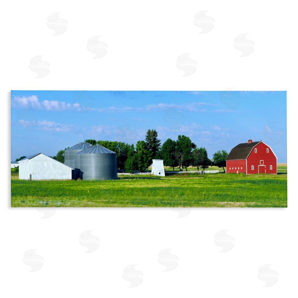 Sundance Graphics Barn with Silo Canvas Wall Art Print