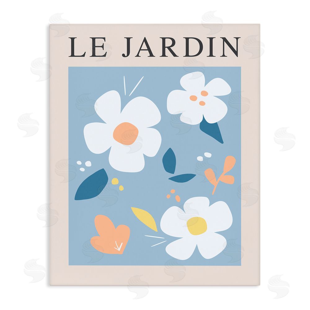 Sundance Graphics Bouncing Floral Le Jardin Canvas Wall Art Print
