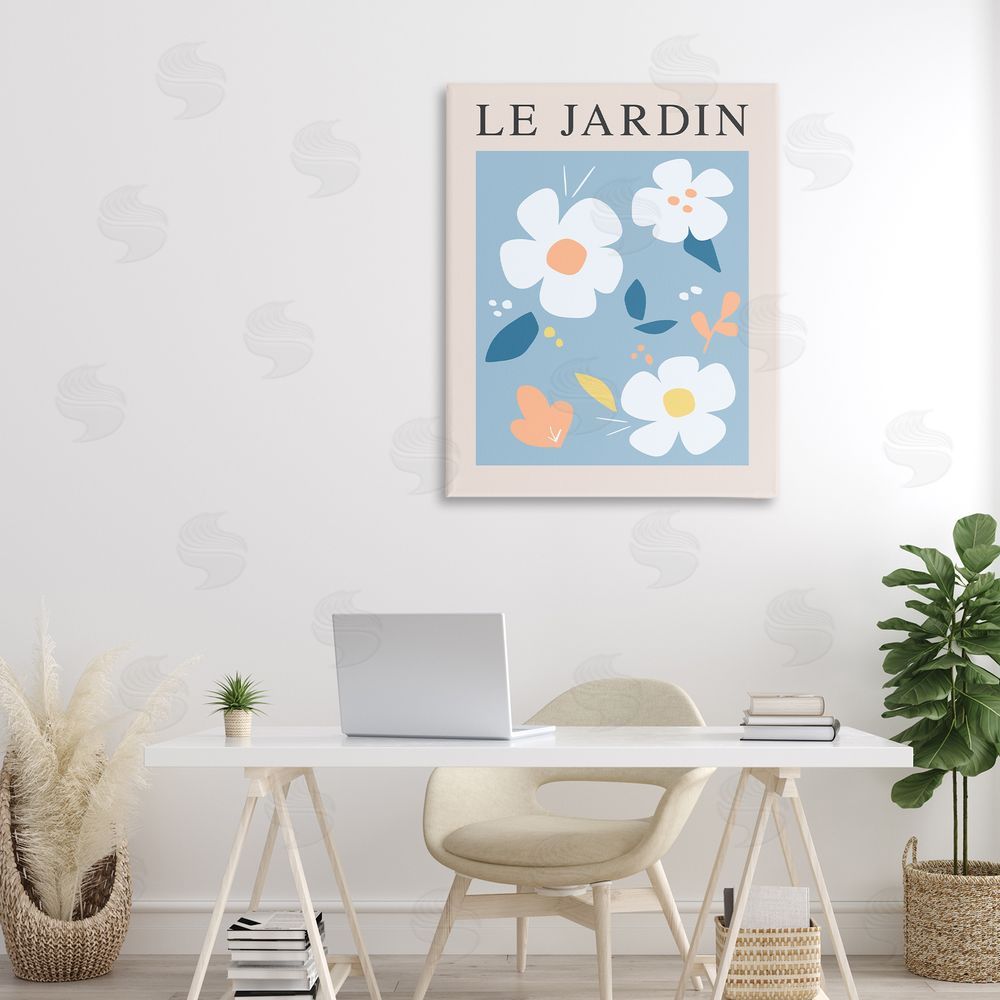 Sundance Graphics Bouncing Floral Le Jardin Canvas Wall Art Print in Room