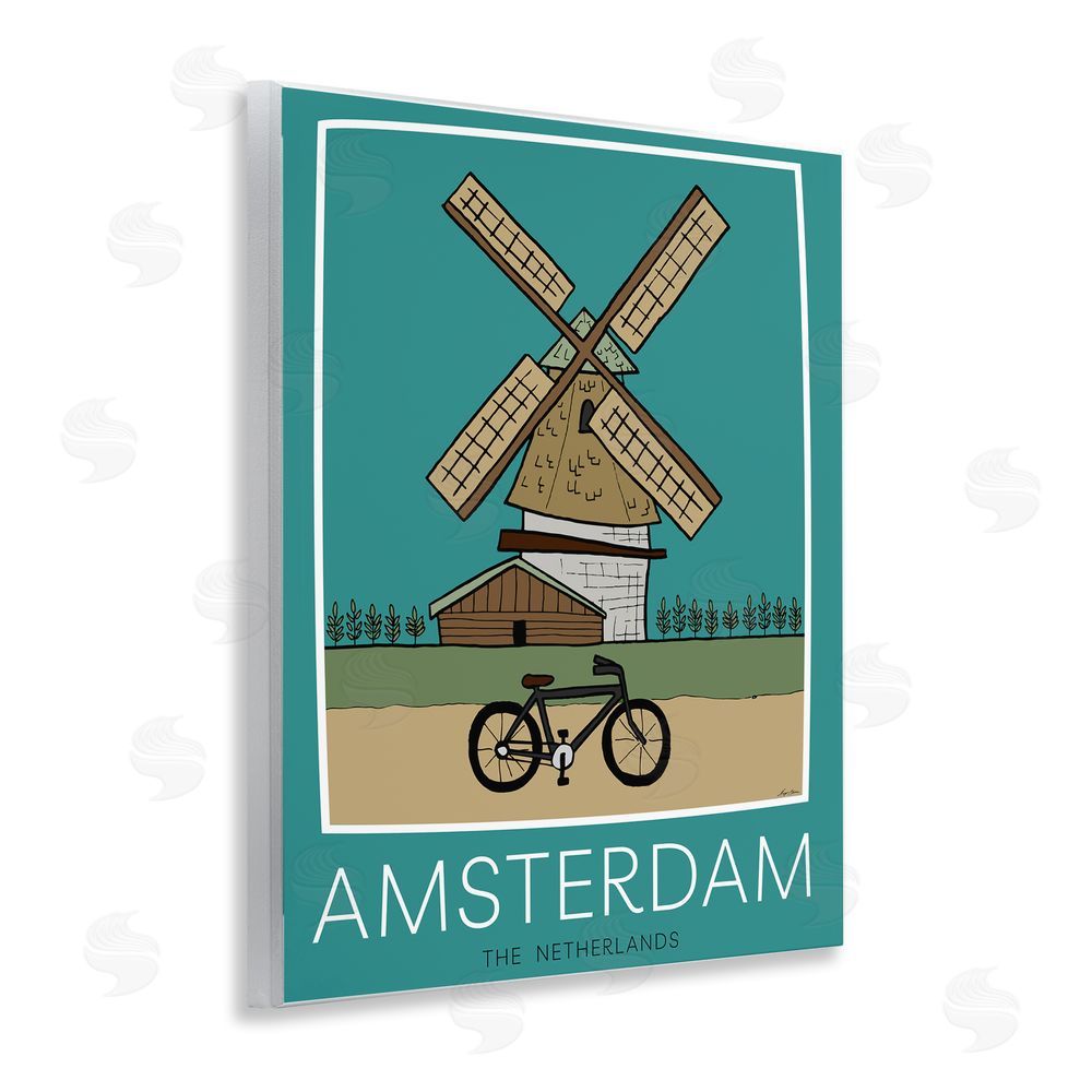 Sundance Graphics Amsterdam Windmill Poster Wall Plaque Printed Art