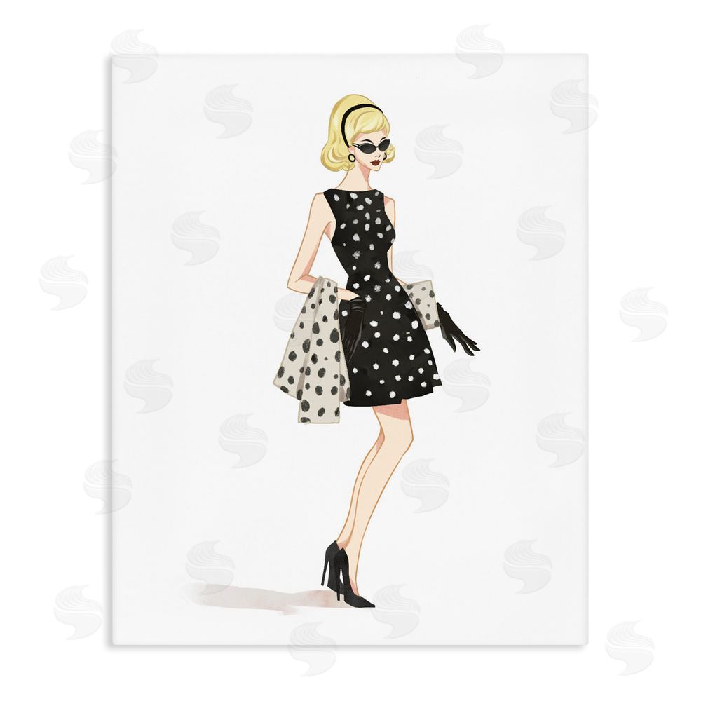 Ziwei Li Feminine Retro Fashion Stretched Canvas Wall Art
