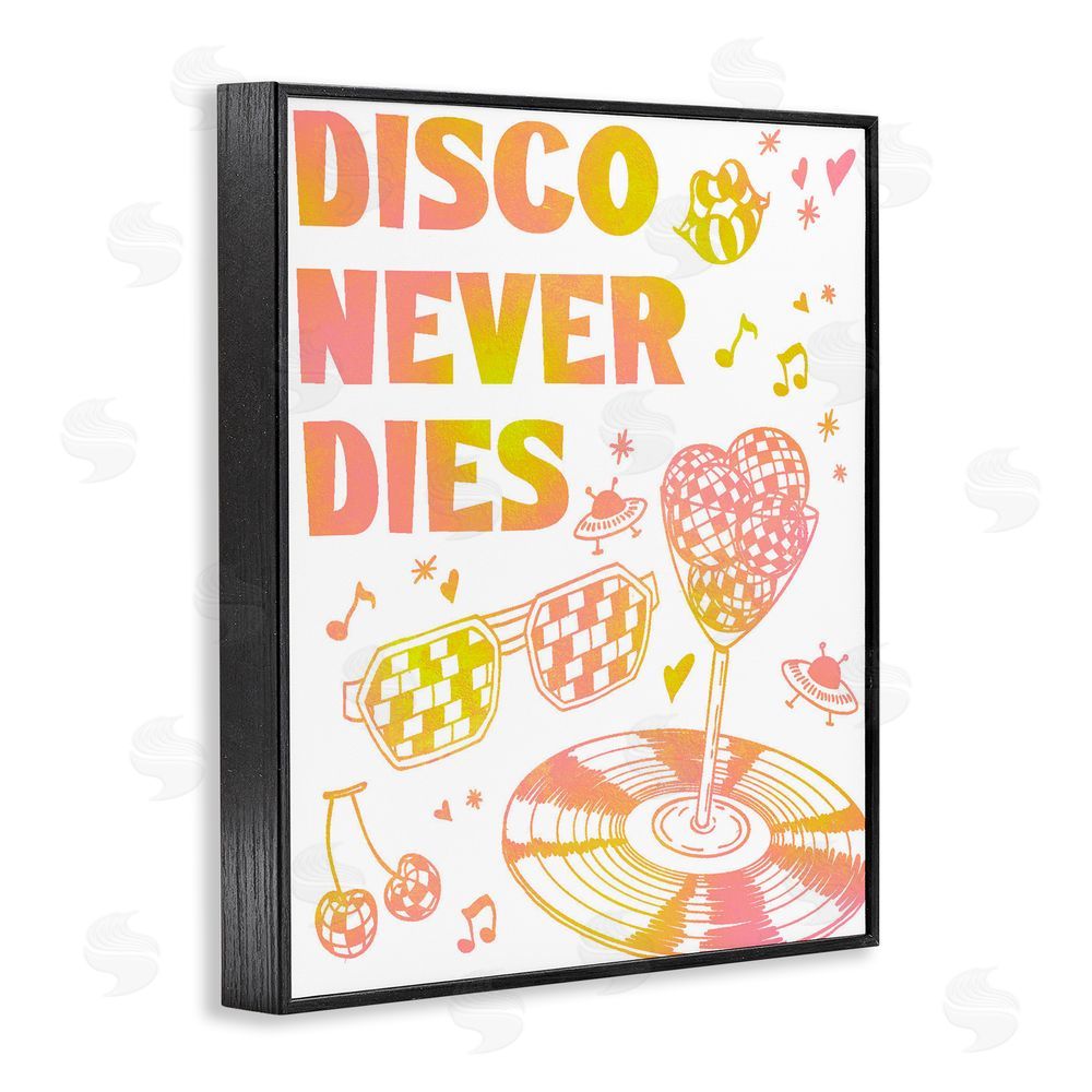 Ziwei Li Disco Never Dies Blacked Framed Giclee Wall Art Print