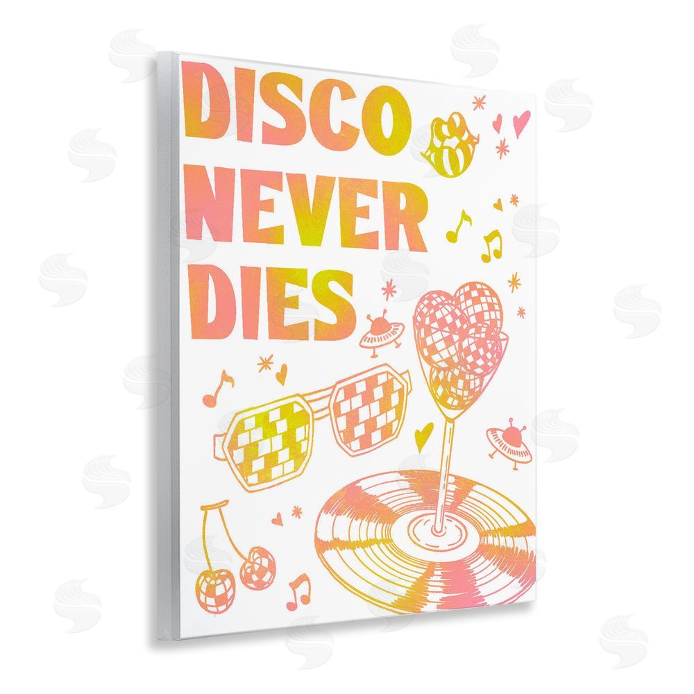 Ziwei Li Disco Never Dies Wooden Wall Plaque Art Print