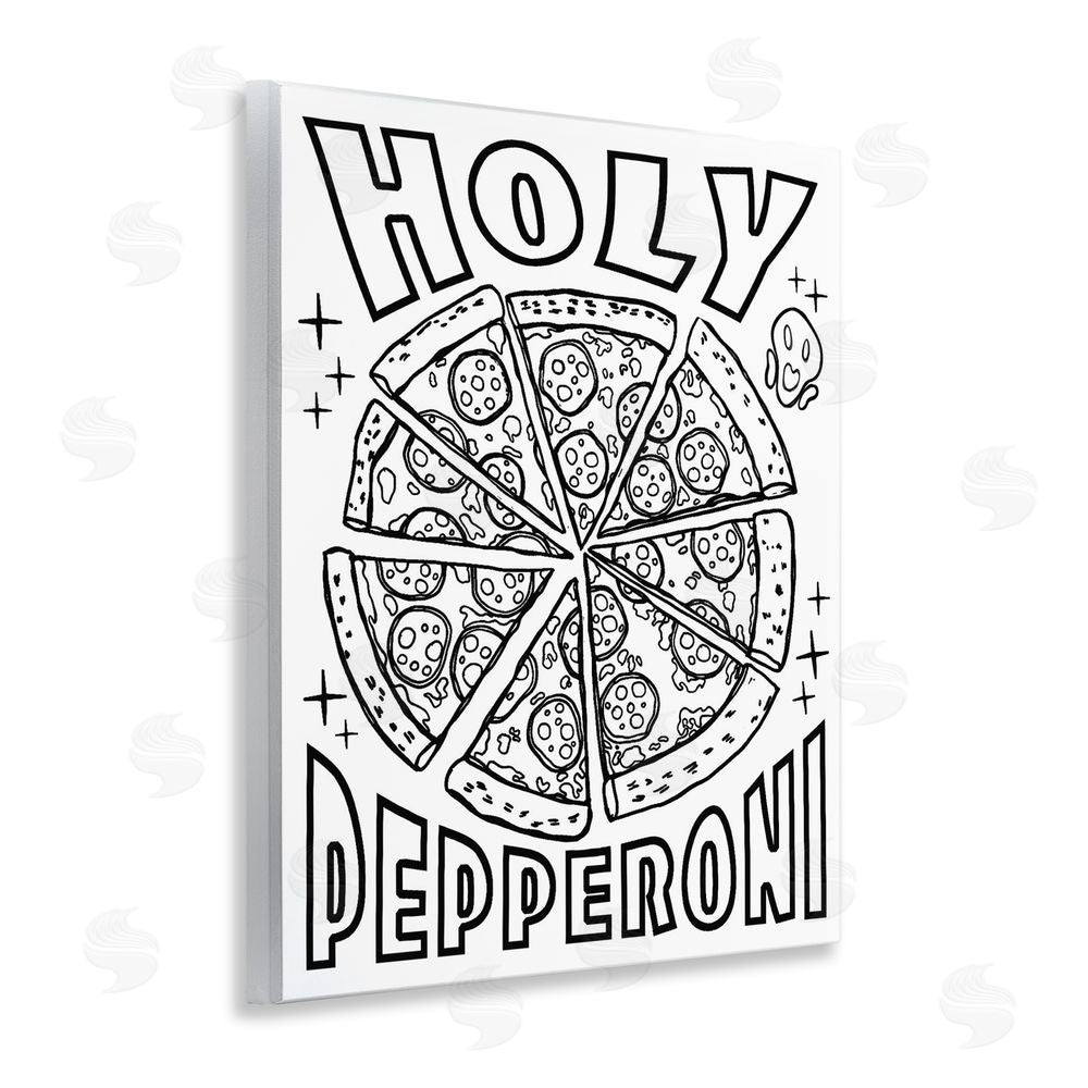 Ziwei Li Holy Pepperoni Pizza Wall Plaque Art Print