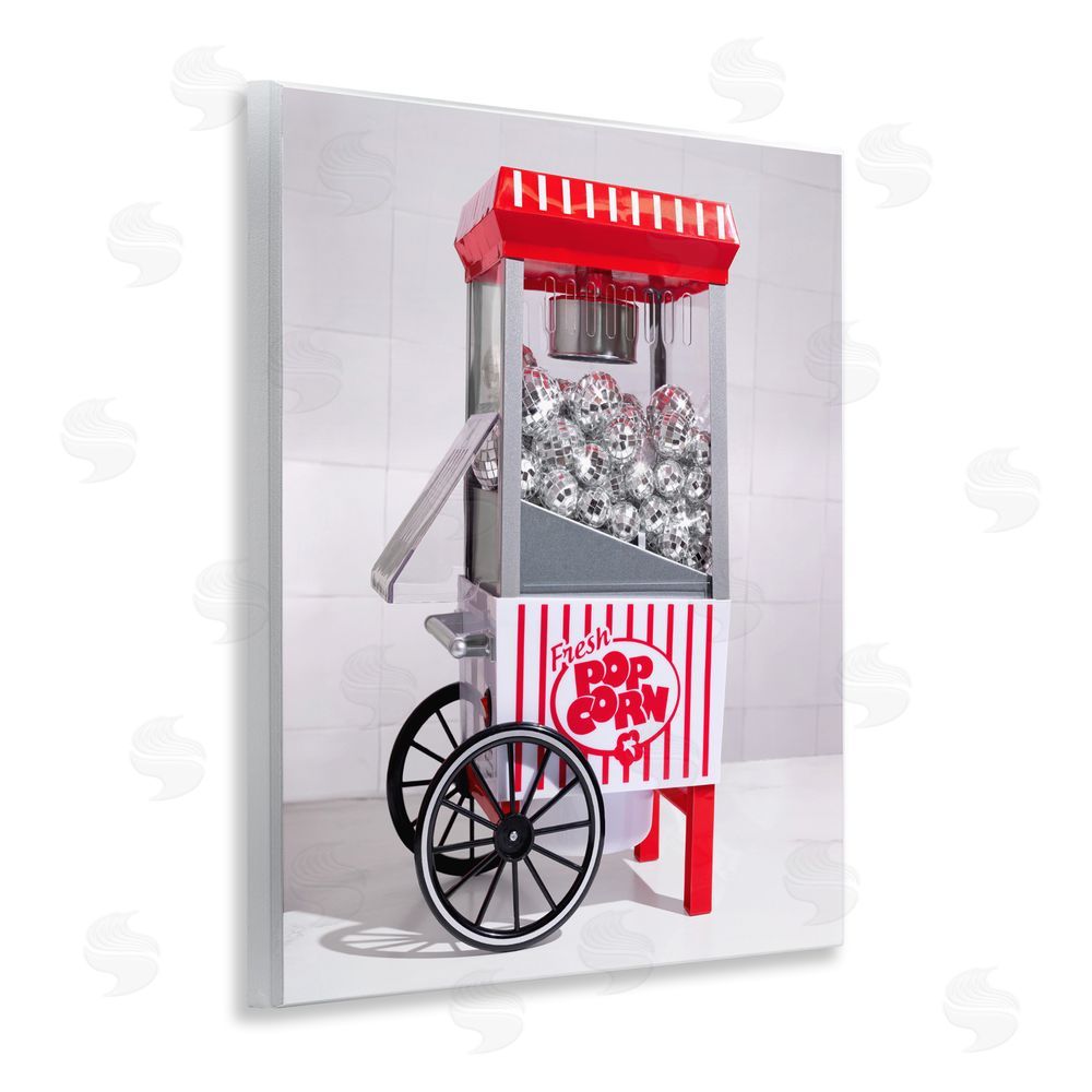 LISH Creative Fun Disco Popcorn Machine Wall Plaque Home Decor Art Print