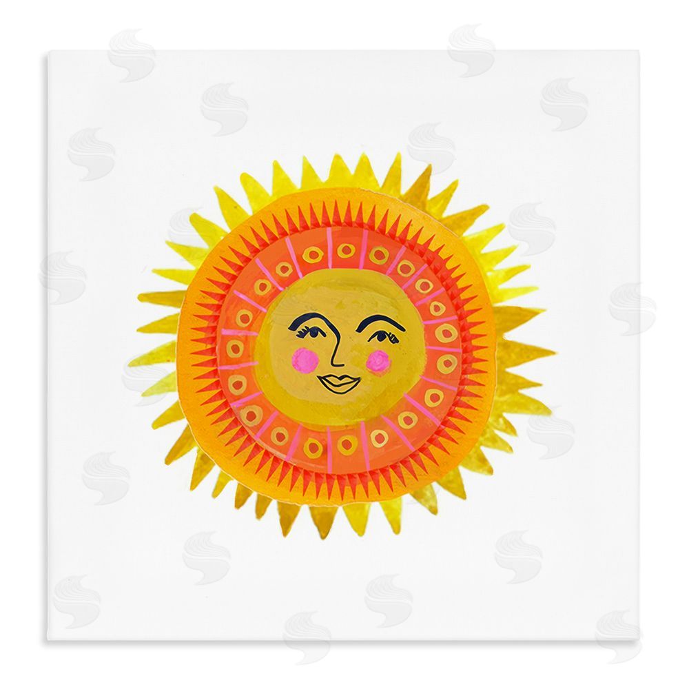 Katherine Herrell Studio Eccentric Bohemian Sun Stretched Canvas Wall Art