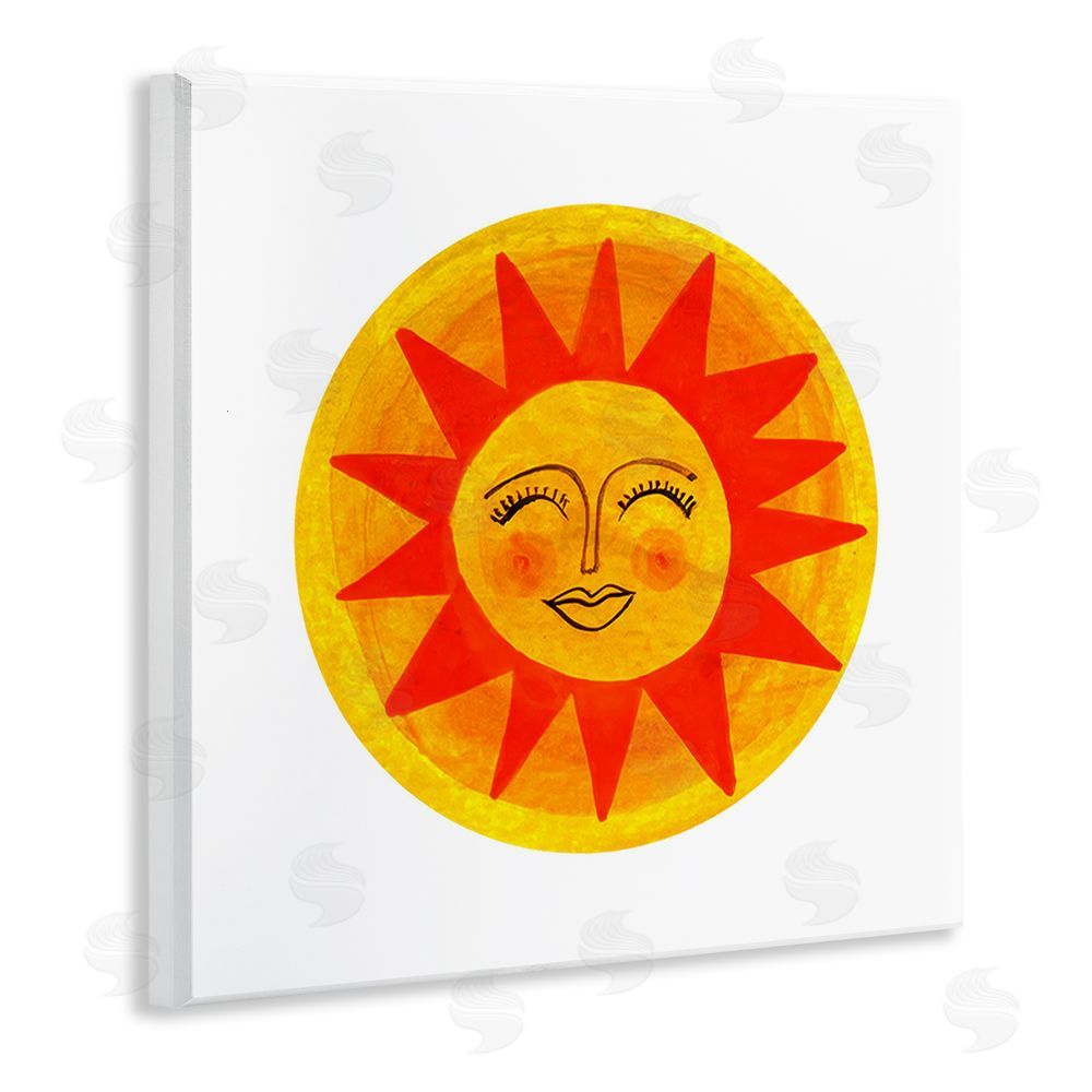 Katherine Herrell Studio Warm Fiery Sun Wall Plaque Printed Art