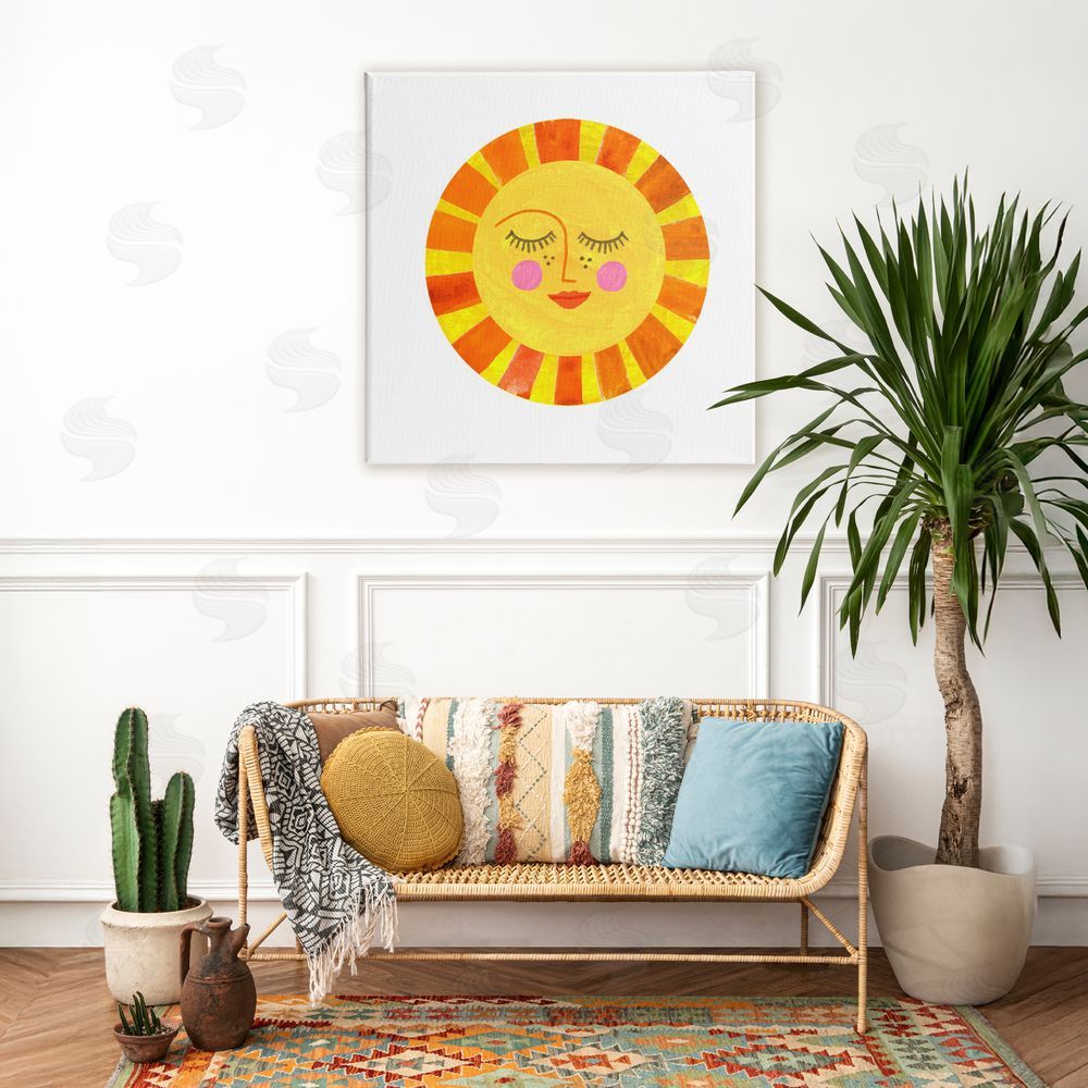 Katherine Herrell Studio Simple Warm Sunshine Stretched Canvas on Wall