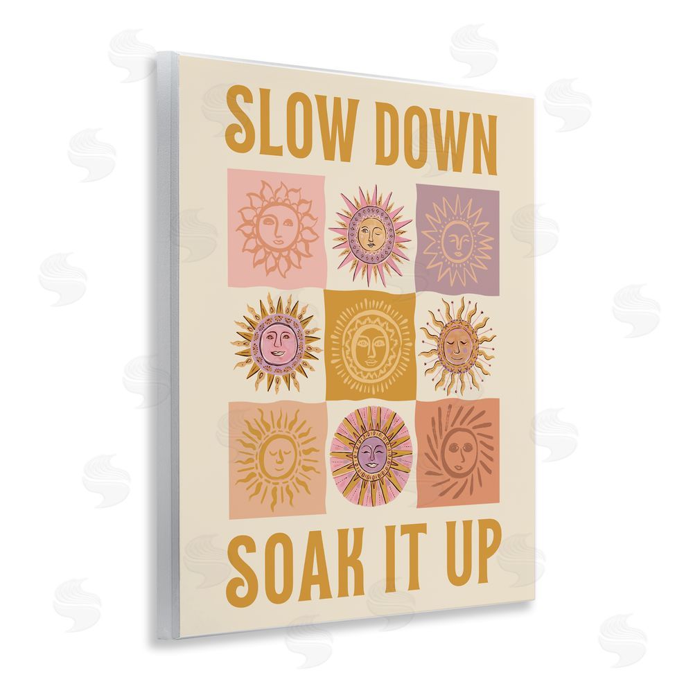 Two If By Sea Studios Slow Down Soak It Up Wall Plaque Printed Art