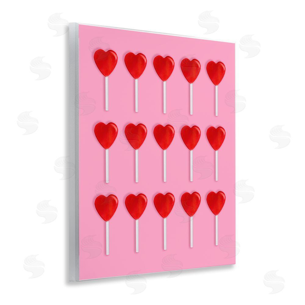 LISH Creative Heart Lollipops Collection Wooden Wall Plaque Art Print