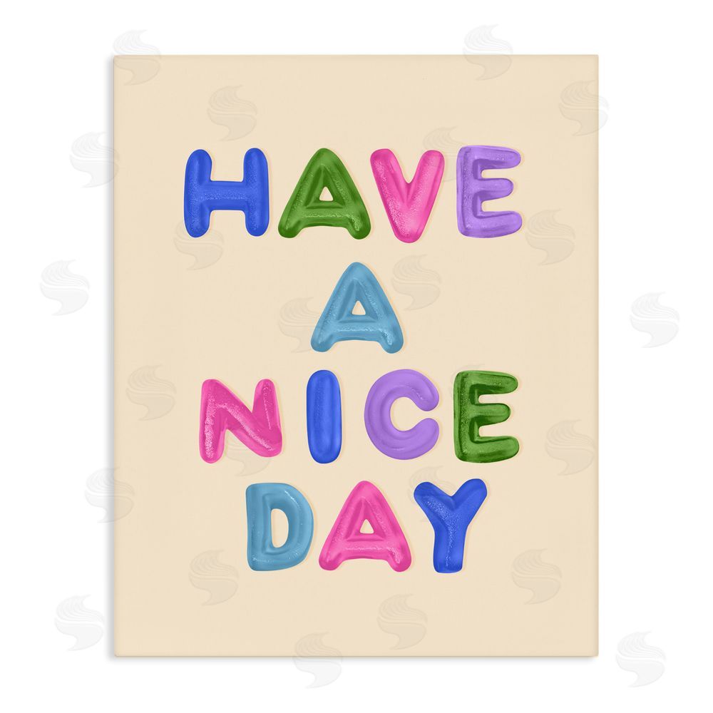 LISH Creative Have a Nice Day Gummies Stretched Canvas Wall Art