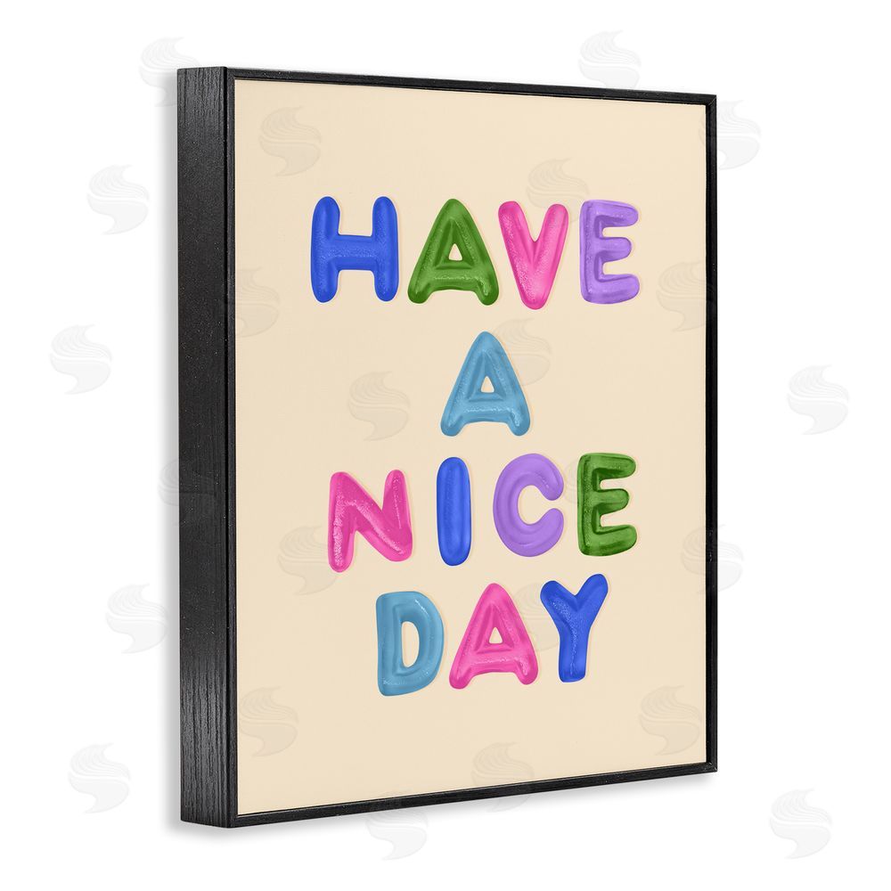 LISH Creative Have a Nice Day Gummies Black Framed Giclee Wall Art