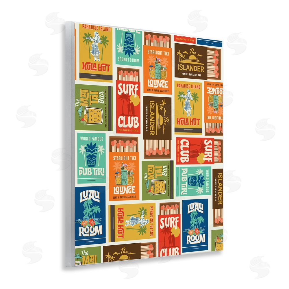 Emily Dumas Vintage Tropical Match Boxes Wall Plaque Art Print