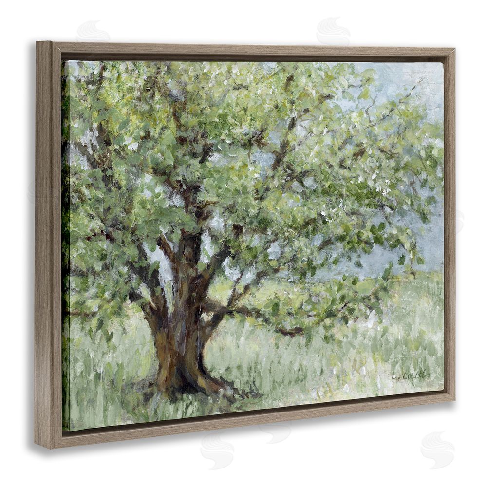 Lanie Loreth Summer Oak Splendor Landscape Brown Floating Framed Canvas Wall Art Print