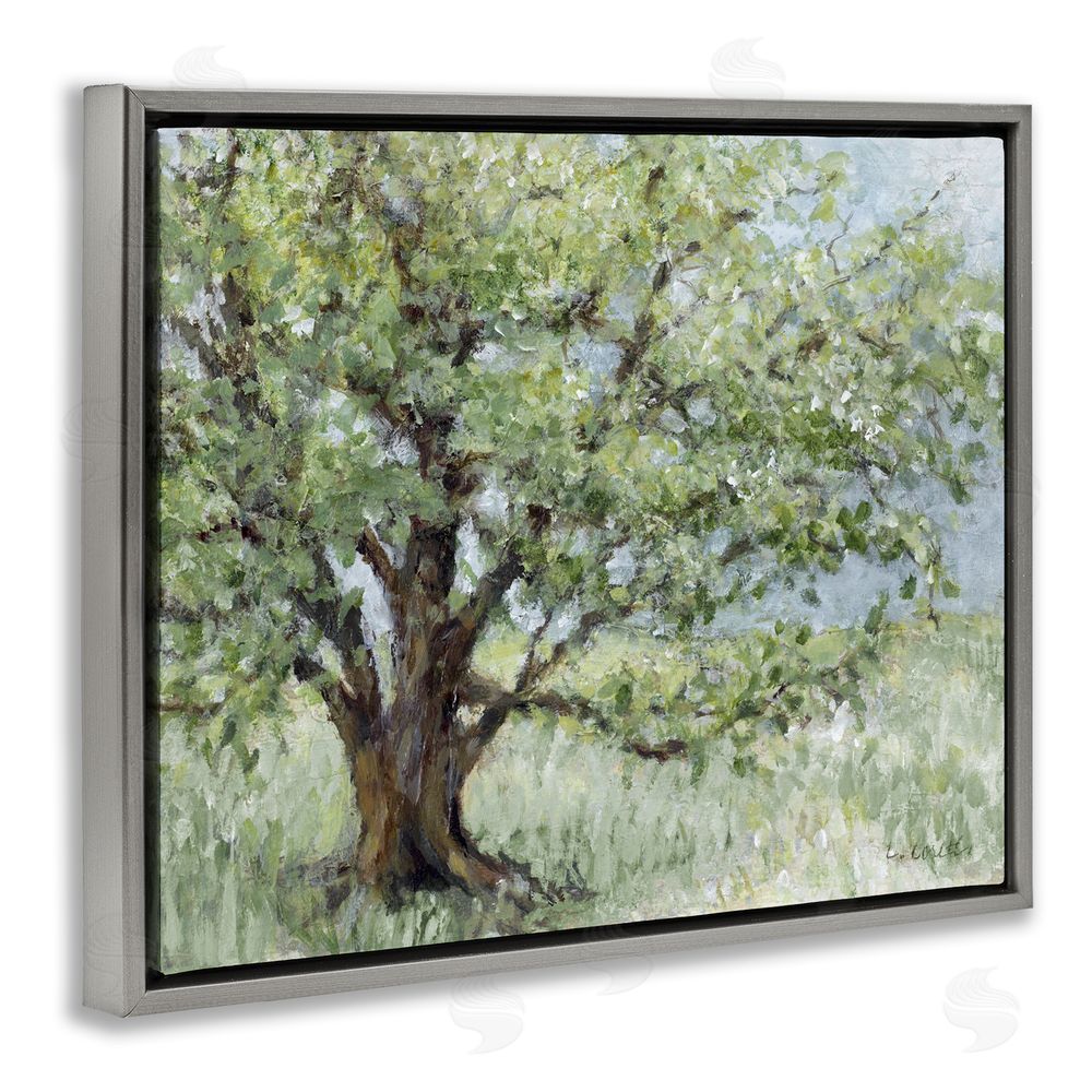 Lanie Loreth Summer Oak Splendor Landscape Gray Floating Framed Canvas Wall Art Print