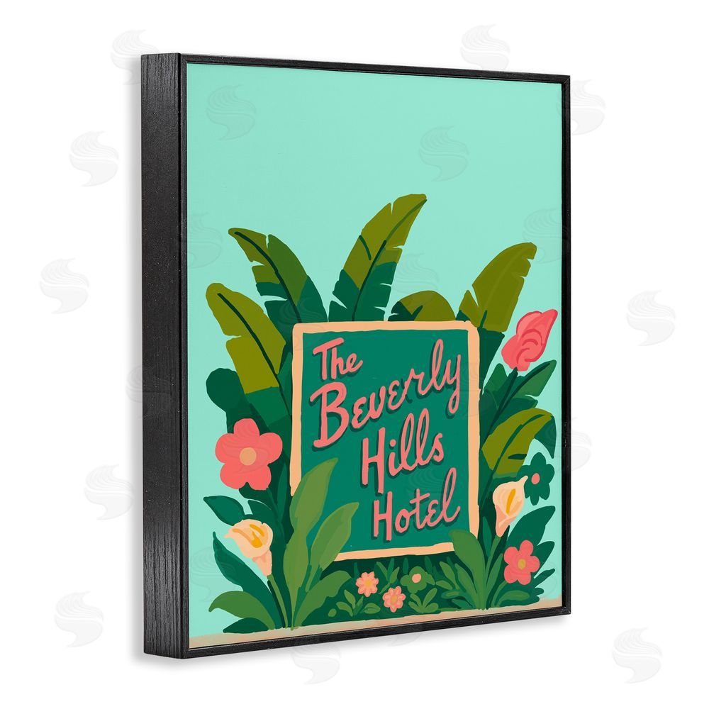 Amelia Noyes Beverly Hills Hotel Black Framed Giclee Wall Art Print