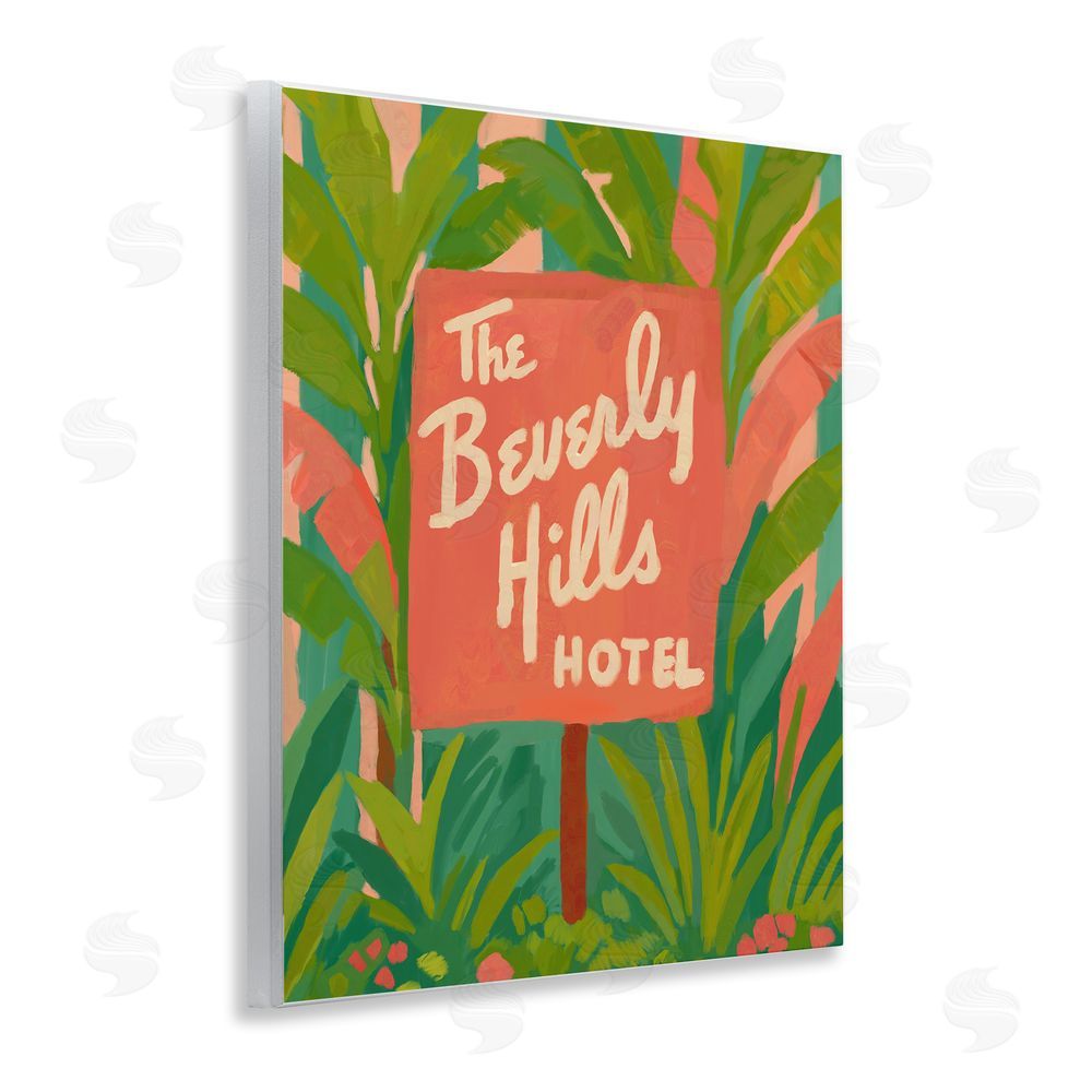 Amelia Noyes Tropical Beverly Hills Hotel Wall Plaque Art Print