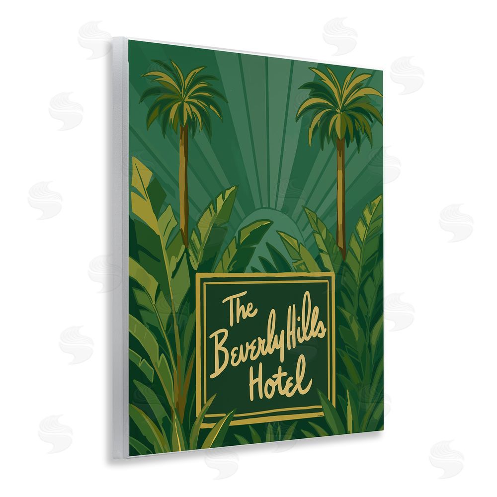 Amelia Noyes Retro Beverly Hills Hotel Wall Plaque Art Print