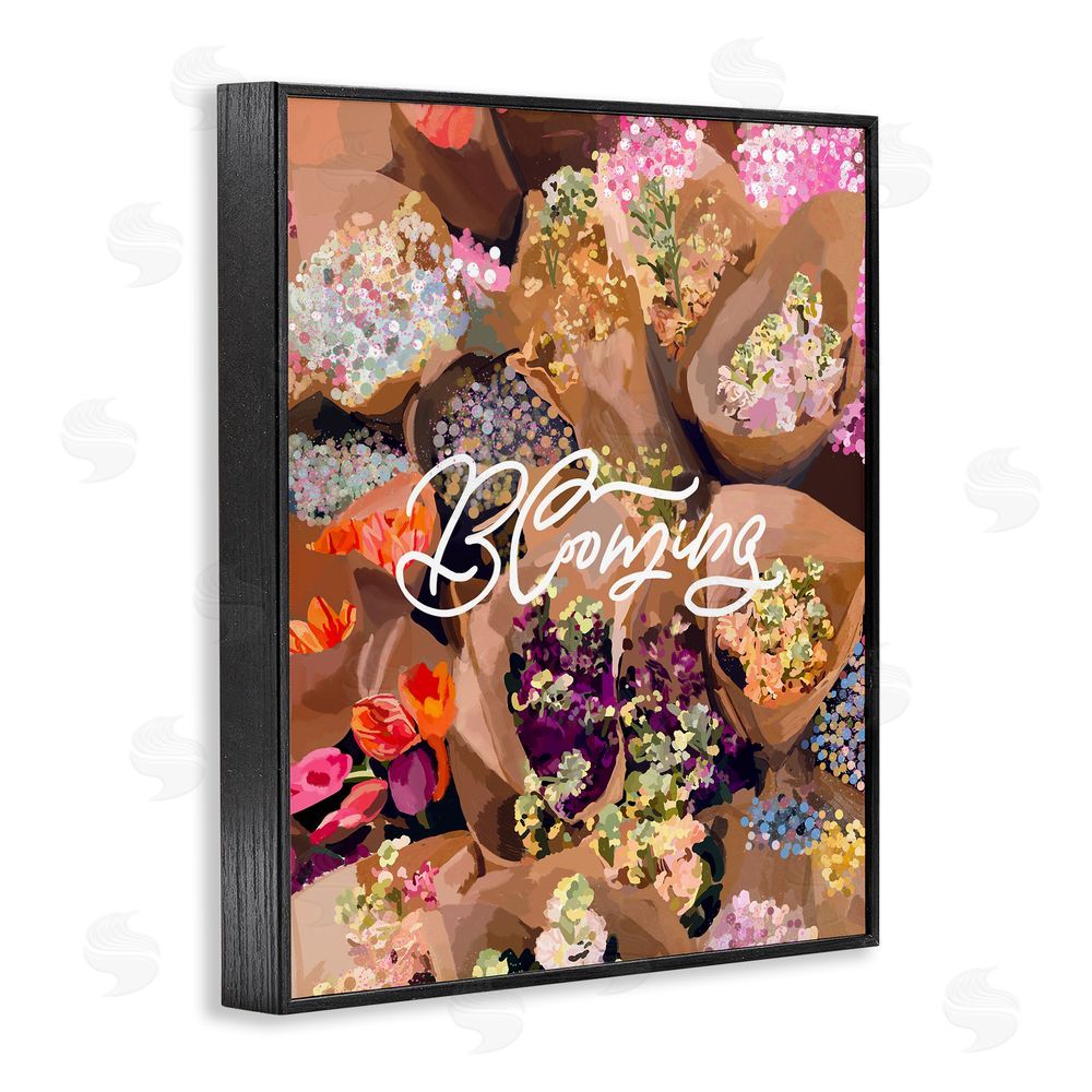 Amelia Noyes Blooming Spring Bouquets Black Framed Giclee Wall Art Print