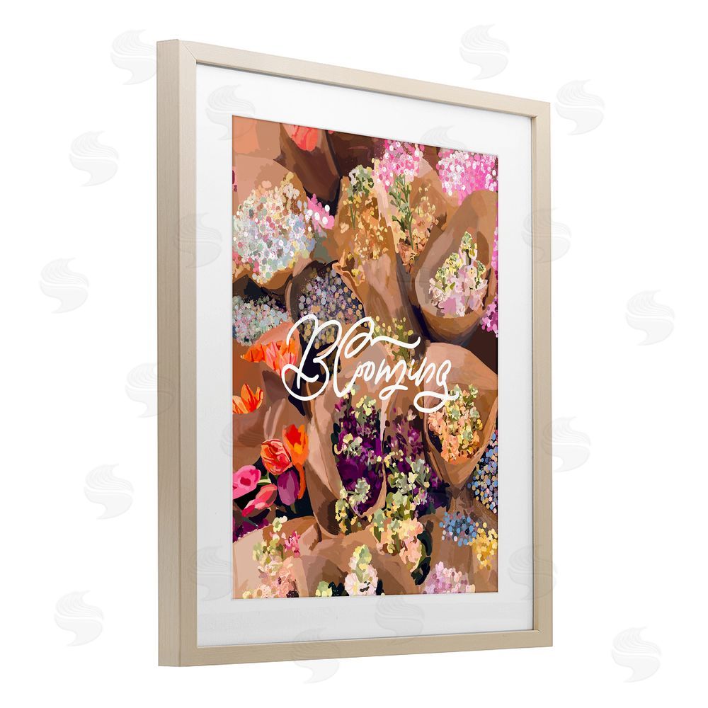 Amelia Noyes Blooming Spring Bouquets Birch Framed Print Under Glass Wall Art