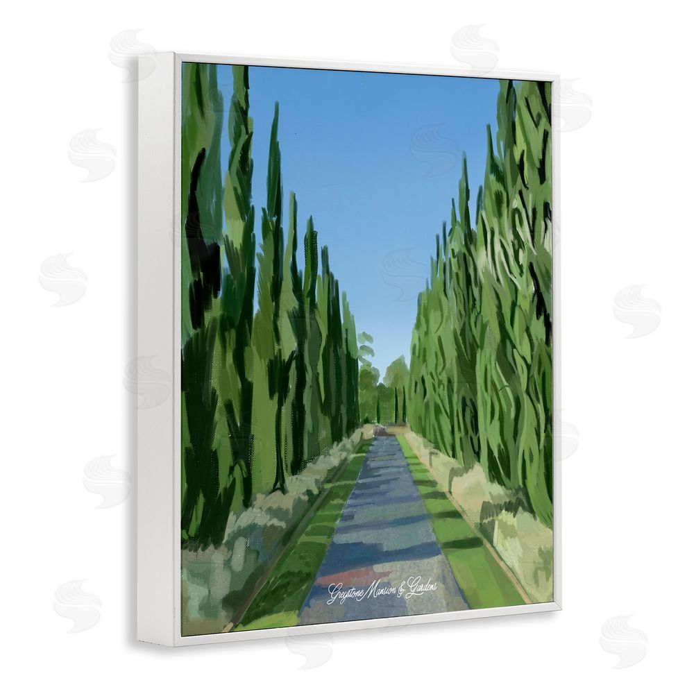 Amelia Noyes Greystone Gardens Path White Framed Giclee Wall Art Print