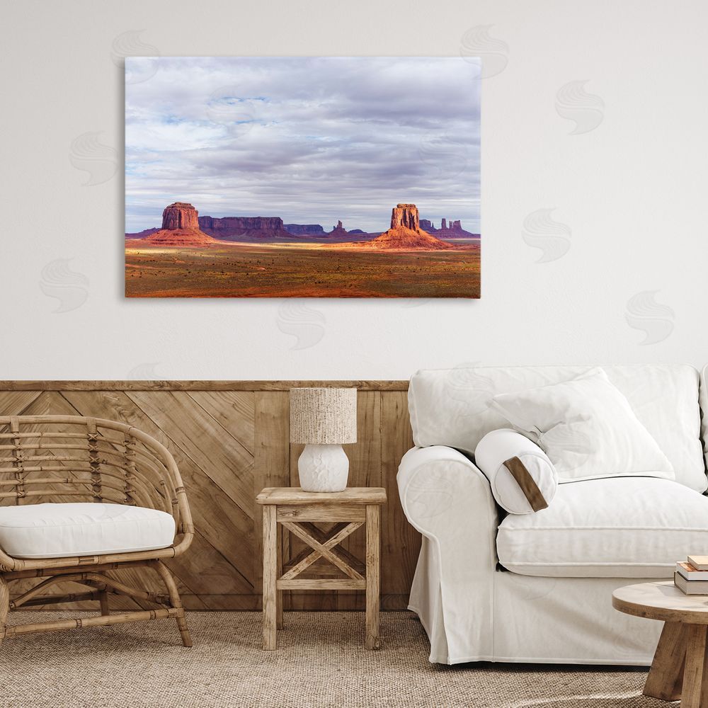 Shelley Carlisle Monumental Desert Buttes & Mesas Stretched Canvas Wall Art in Room