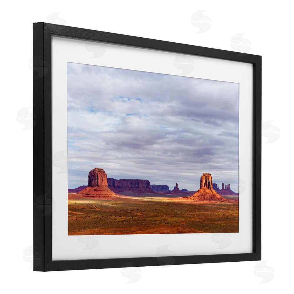Shelley Carlisle Monumental Desert Buttes & Mesas Black Framed Print Under Glass Wall Art