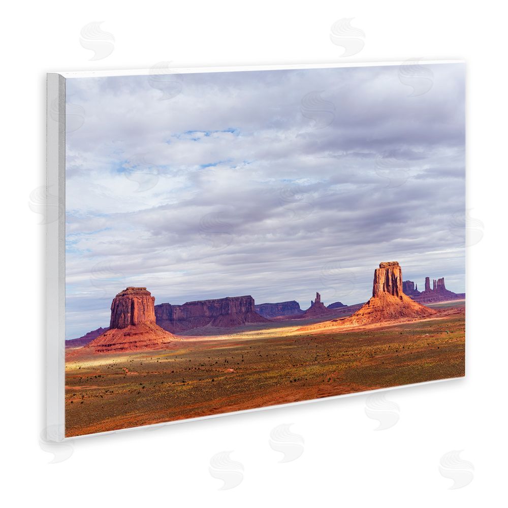 Shelley Carlisle Monumental Desert Buttes & Mesas Wooden Wall Plaque Art Print