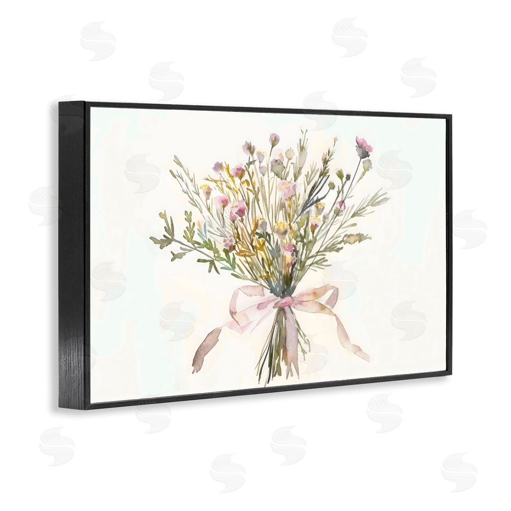 Creative Studio Bouquet of Spring Wildflowers Black Framed Giclee Wall Art Print