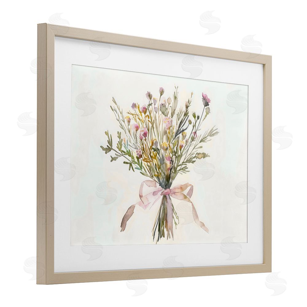 Creative Studio Bouquet of Spring Wildflowers Birch Framed Print Under Glass Wall Art