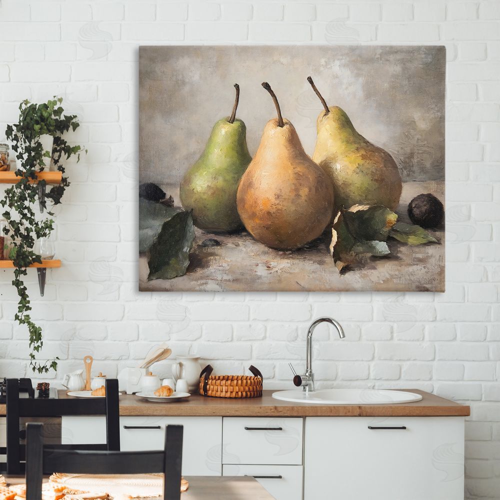 Franklyn Gregory Pear Still Life Setting Canvas Art on Wall