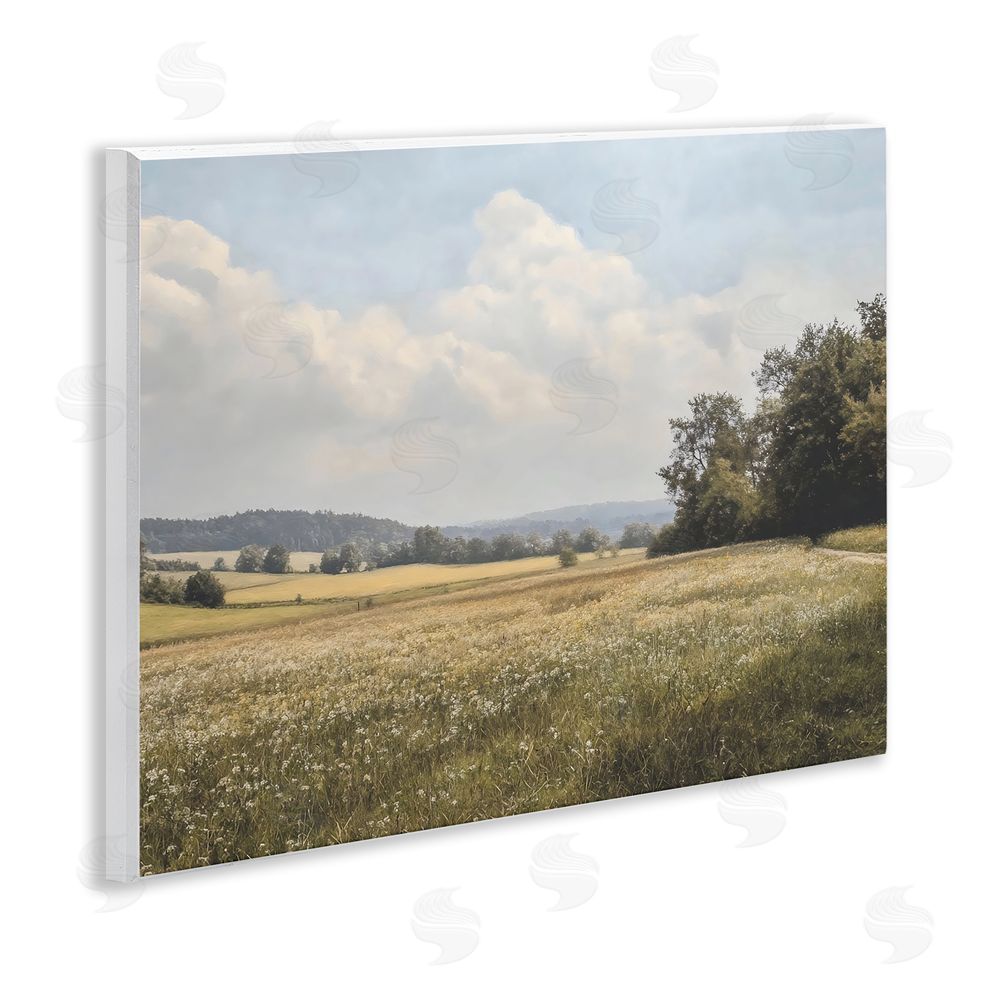 Franklyn Gregory Summer Landscape Cloudy Meadow Wall Plaque Printed Art