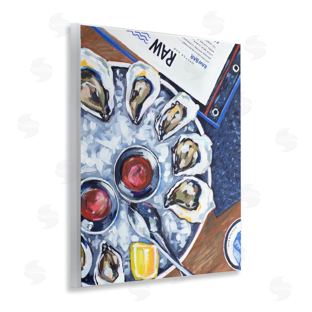 Rachel Nerney Oysters on Ice Wall Plaque Home Decor Art Print