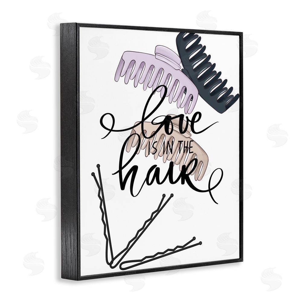 Jesse Keith Love Is In The Hair Black Framed Giclee Wall Art Print