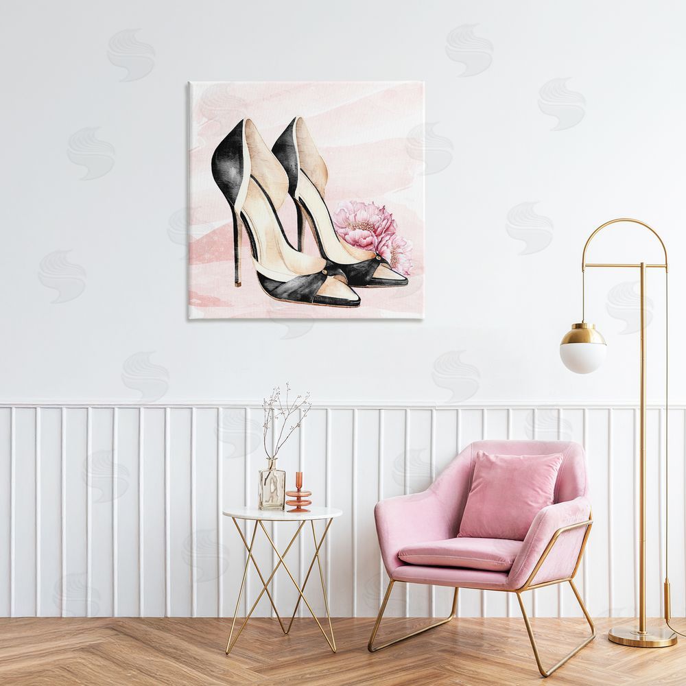 Kim Allen Glam Time Heels Stretched Canvas Wall Art in Room