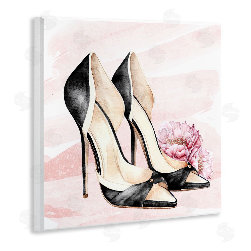 Kim Allen Glam Time Heels Wooden Wall Plaque Art Print