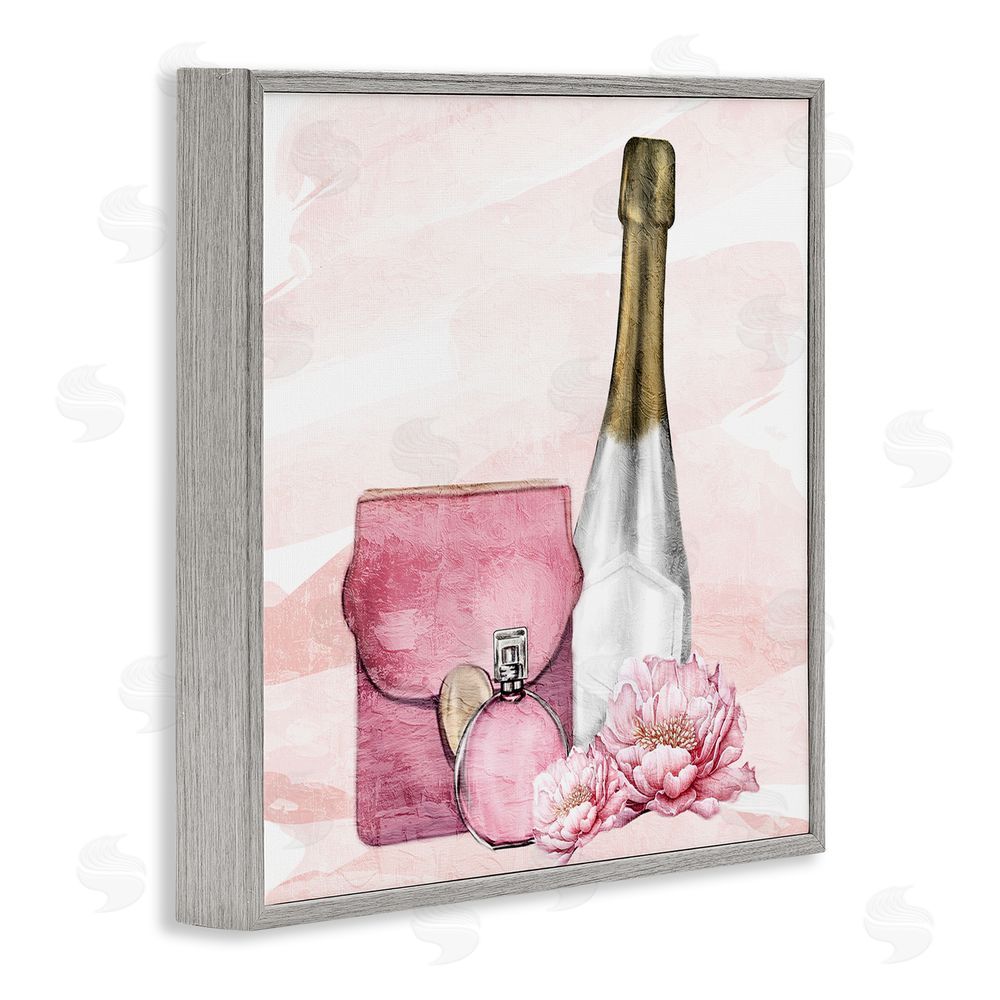Kim Allen Glam Time Champagne Gray Framed Giclee Wall Art Print