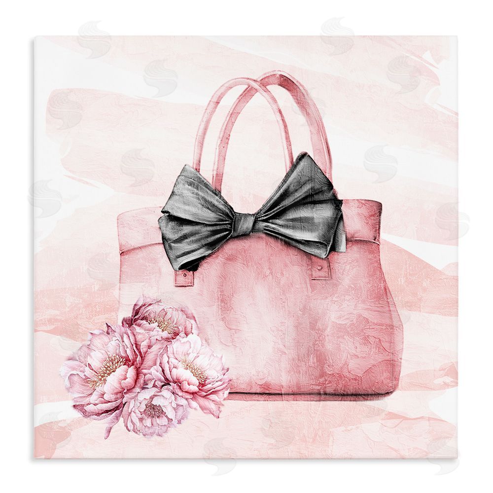 Kim Allen Glam Time Handbag Stretched Canvas Wall Art Print