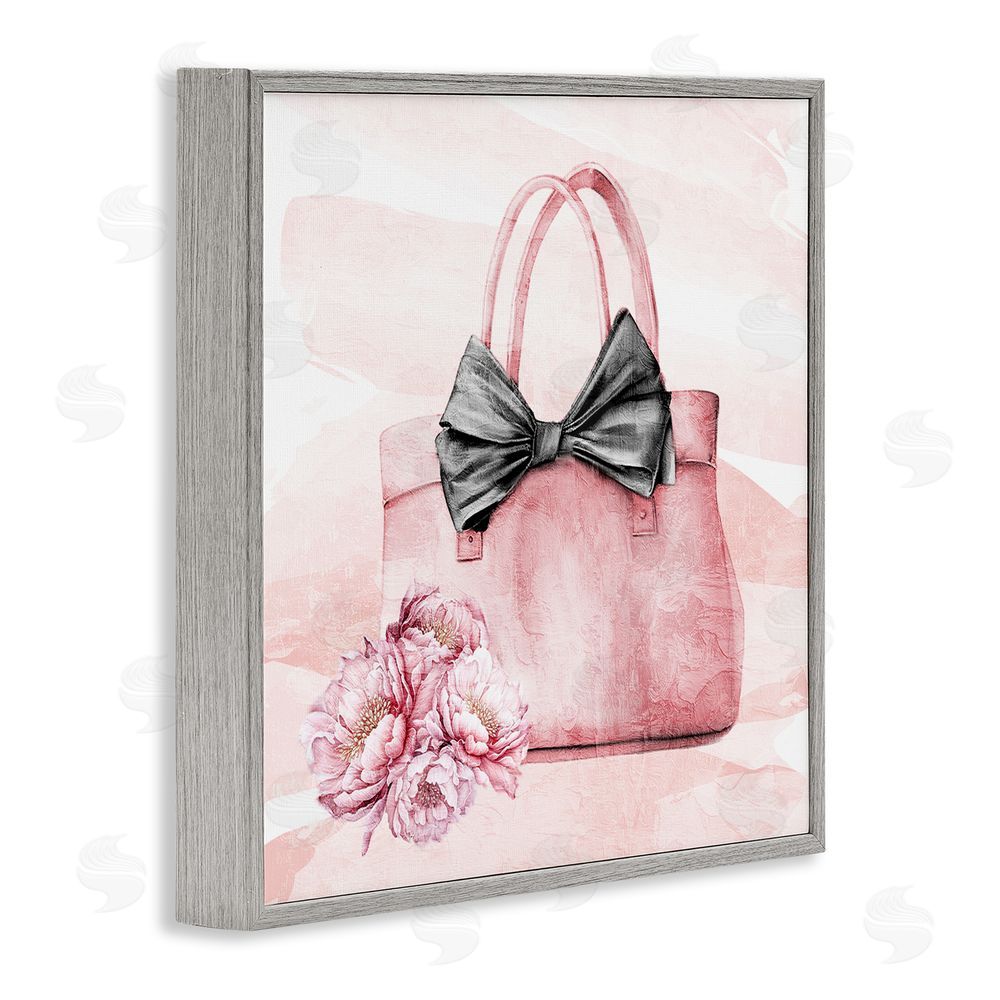 Kim Allen Glam Time Handbag Gray Framed Giclee Wall Art Print