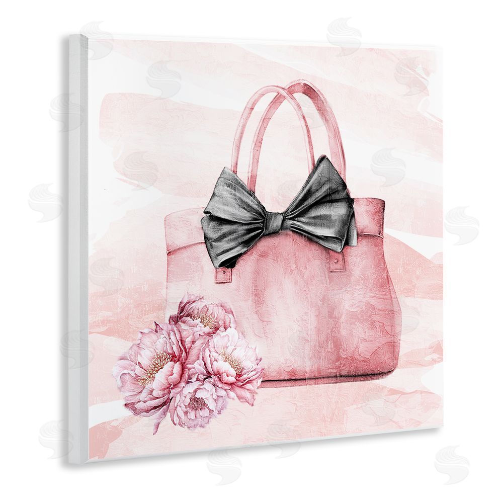 Kim Allen Glam Time Handbag Wooden Wall Plaque Art Print